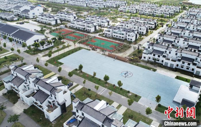 江蘇省淮安市金湖縣呂良鎮(zhèn)湖畔旺屯新型社區(qū)。金湖縣呂良鎮(zhèn)供圖