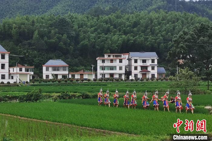 圖為江西省吉安市青原區(qū)東固畬族鄉(xiāng)六渡民族村。　高先長 攝
