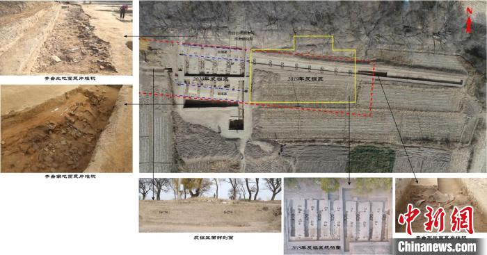 沙梁子古城遺址發(fā)現(xiàn)的夯土臺(tái)基 內(nèi)蒙古自治區(qū)文物考古研究院供圖