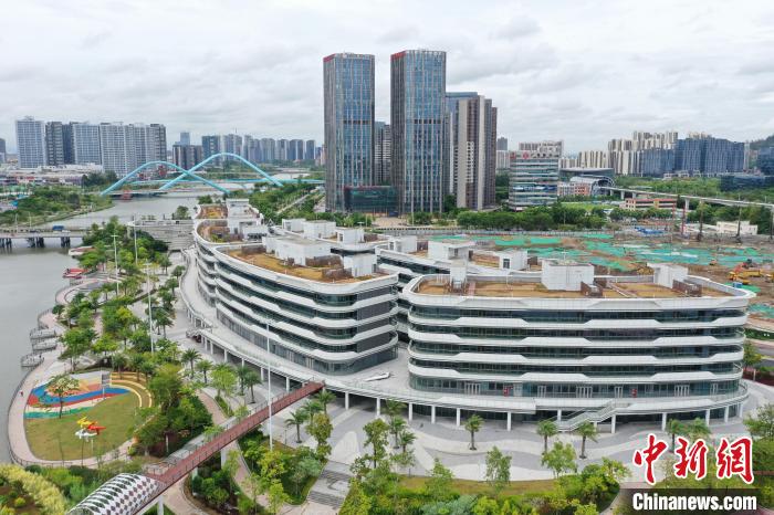 位于廣州南沙的創(chuàng)享灣TIMETABLE粵港澳創(chuàng)新創(chuàng)業(yè)基地?！?攝