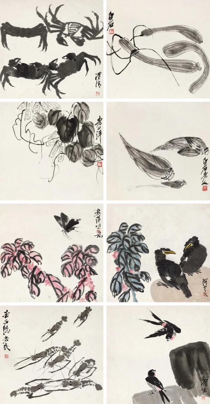 齊白石 花果翎毛蟲(chóng)魚(yú)冊(cè)頁(yè)