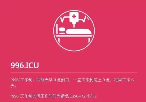 “996.ICU”項(xiàng)目截圖。
