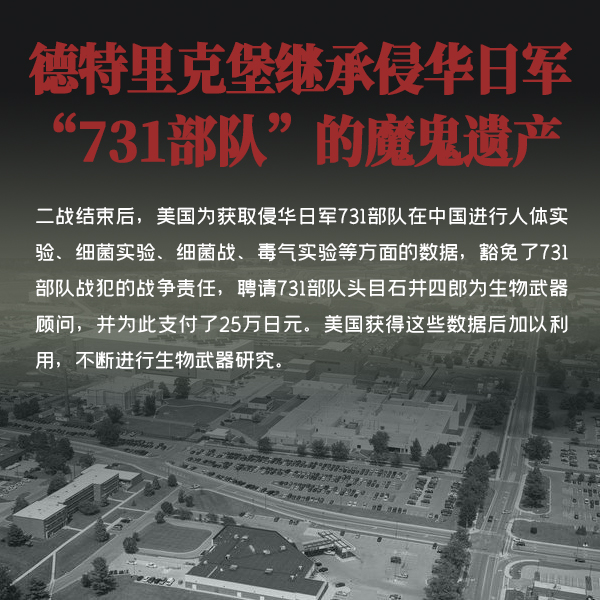 德特里克堡繼承侵華日軍“731部隊”的魔鬼遺產