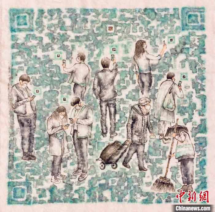 杜寶玉畫(huà)作《安心出行》?！∷囆g(shù)香港供圖