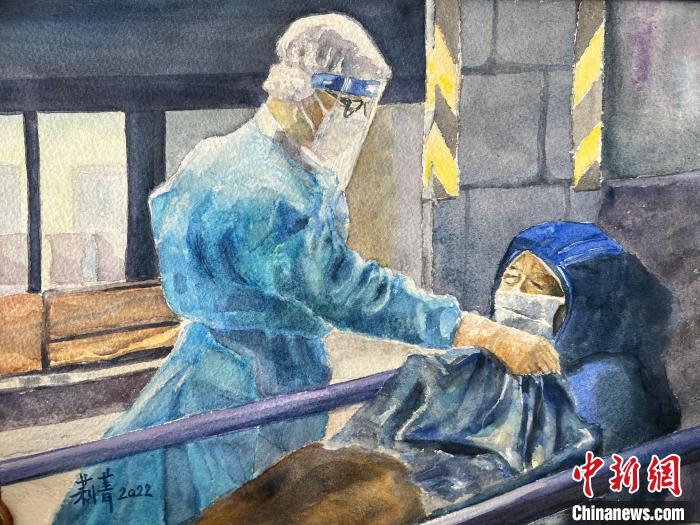 廖莉菁畫(huà)作《暖在心頭》?！∷囆g(shù)香港供圖