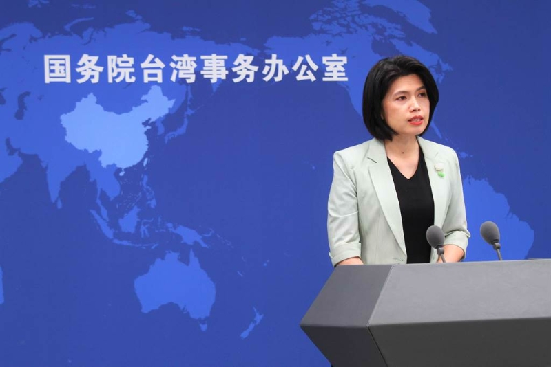 臺灣疫情升溫、快篩短缺，大陸國臺辦發(fā)言人朱鳳蓮表示，願意協(xié)助對接陸企洽商採購。（吳泓勳攝）