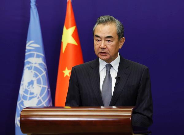 2022年5月23日，國務委員兼外長王毅以視頻方式出席聯(lián)合國亞太經(jīng)社會第78屆年會開幕式并致辭。