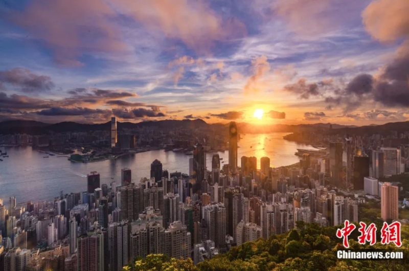 香港維多利亞港。中新社記者 張煒 攝