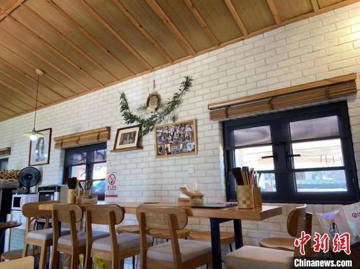 葉俊維的餐廳一景。　林波 攝
