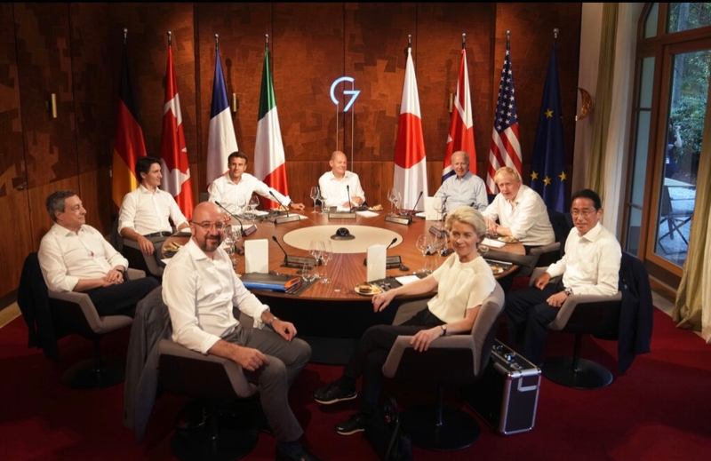 G7峰會前夕，美國就宣稱“將帶著最厲害的、對付中國的劇本抵達(dá)巴伐利亞參加G7峰會”。（圖源：美聯(lián)社）