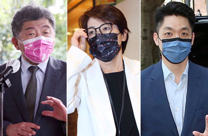 臺北市長選戰(zhàn)，陳時中(左起)、臺北市副市長黃珊珊、國民黨民代蔣萬安3人競逐。（圖源：臺灣“中時新聞網”）