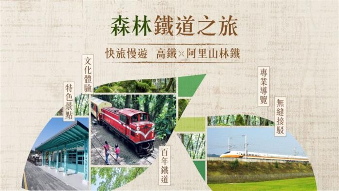 臺灣高鐵與林鐵合作推出“高鐵x阿里山林鐵之旅”一日及二日行程，帶旅客深度游阿里山。圖片來源：臺灣“中央社” 臺灣高鐵提供