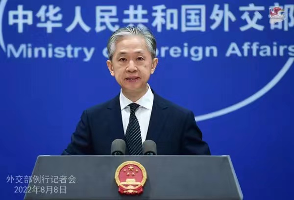 外交部發(fā)言人汪文斌。 薛偉 攝