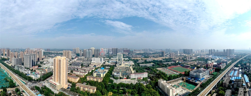 這是位于陜西咸陽的西藏民族大學(xué)(2019年10月11日攝，無人機全景照片)。新華社記者 晉美多吉 攝