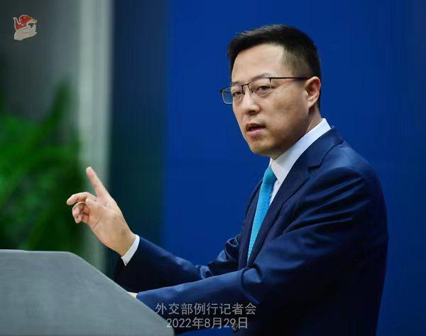 外交部發(fā)言人趙立堅(jiān)。薛偉 攝