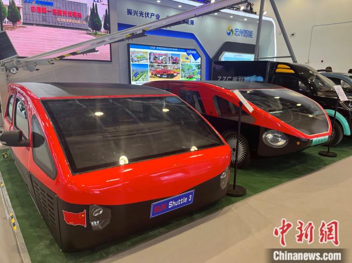 服貿(mào)會(huì)中展示的太陽(yáng)能賽車。 <a target='_blank' href='/' >中新網(wǎng)</a>記者 左宇坤 攝