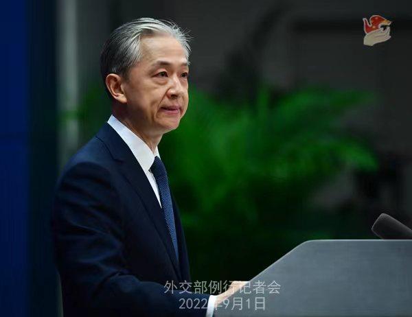 外交部發(fā)言人汪文斌。薛偉 攝
