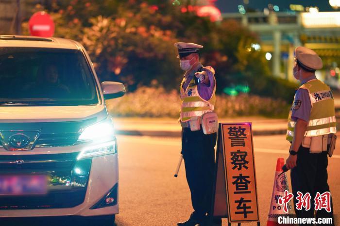 資料圖：廣州交警開展酒駕毒駕同查行動?！V東省公安廳 供圖