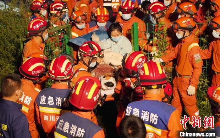新民鄉(xiāng)碼頭消防員與多方救援力量一起運送傷員?！∴嶓们?攝