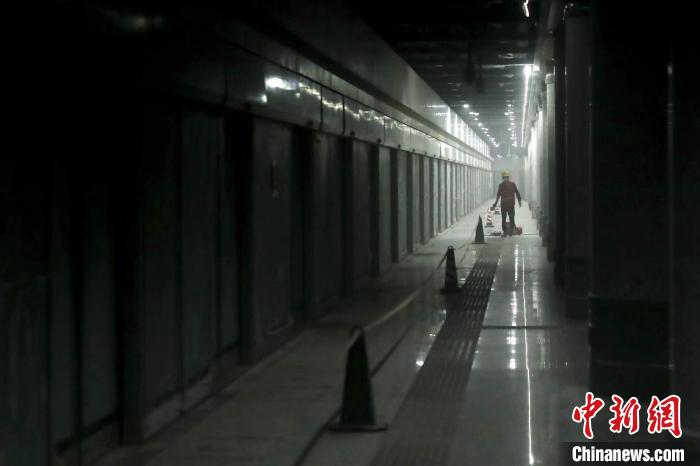 圖為北京地鐵16號(hào)線富豐橋站內(nèi)景?！?lt;a target='_blank' href='/'>中新社</a> 易海菲 攝