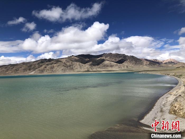 西藏阿里的高原湖泊別若錯(cuò)(又稱別若則錯(cuò))海拔約4470米?！≈行律缬浾?孫自法 攝