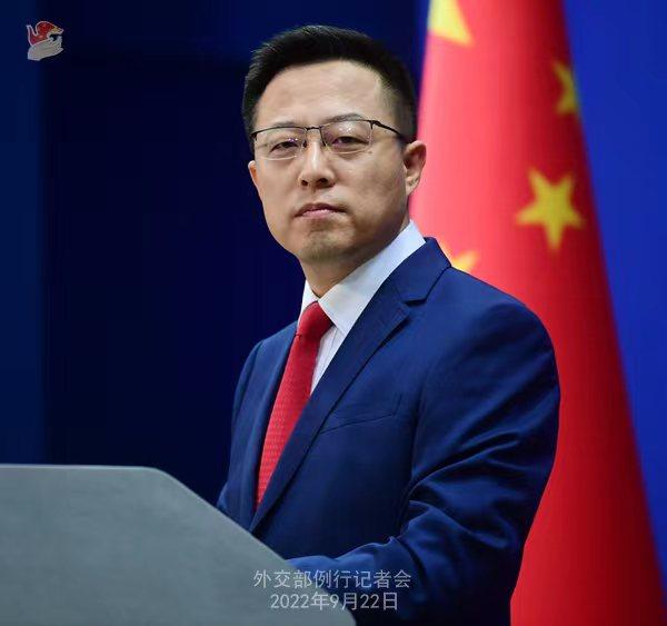 外交部發(fā)言人趙立堅。 薛偉 攝