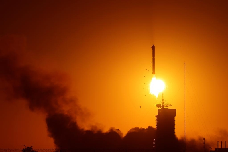 2022年10月9日，我國成功發(fā)射“夸父一號(hào)”衛(wèi)星。（圖源：新華社）