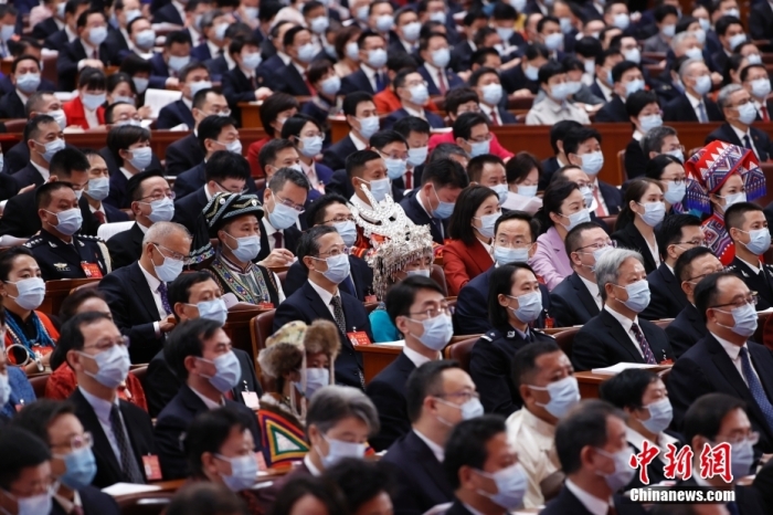 10月16日，中國共產(chǎn)黨第二十次全國代表大會在北京人民大會堂隆重開幕。 <a target='_blank' href='/'>中新社</a>記者 盛佳鵬 攝