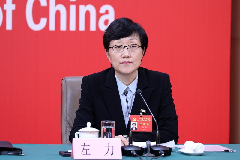 司法部黨組成員、副部長左力。（圖源：新華社）