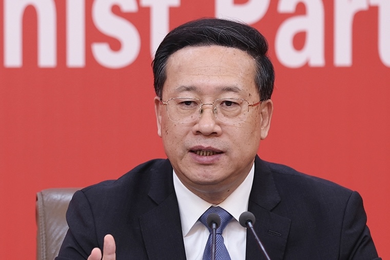 外交部黨委委員、副部長(zhǎng)馬朝旭在記者招待會(huì)上（圖源：新華社）