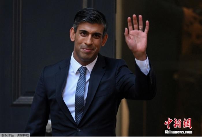 資料圖：英國首相蘇納克。