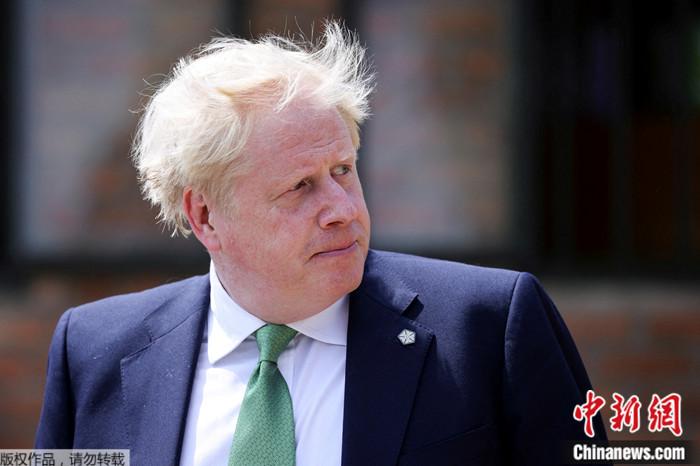資料圖：英國前首相約翰遜。