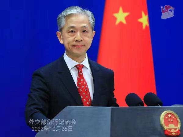 外交部發(fā)言人汪文斌。 薛偉 攝
