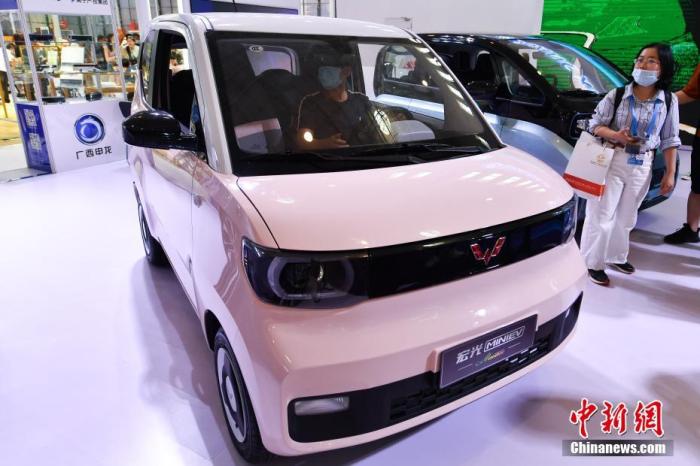 資料圖：五菱宏光MINI EV。 <a target='_blank' href='/'>中新社</a>記者 崔楠 攝