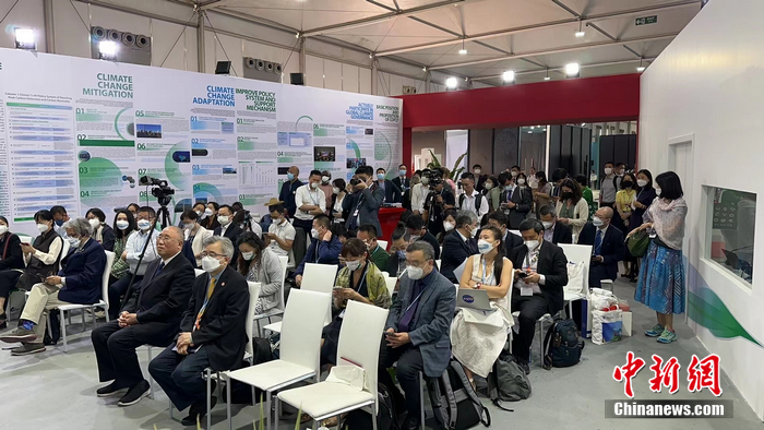 COP27生態(tài)文明與美麗中國實踐邊會現(xiàn)場。<a target='_blank' href='/' >中新網(wǎng)</a>記者 彭大偉 攝