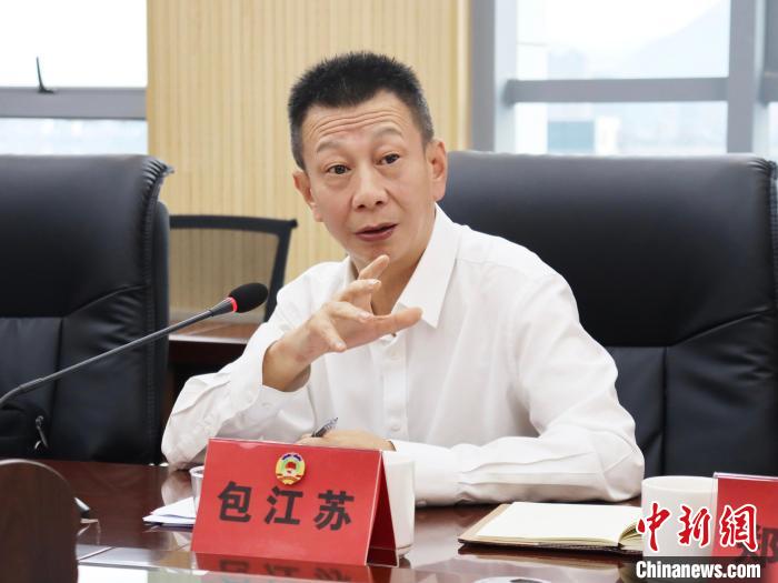 寧德市副市長包江蘇講話?！×珠派?攝