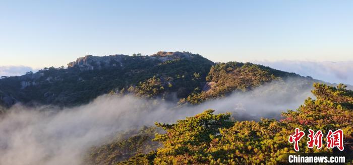 薄薄云霧從山間穿過(guò) 劉維剛 攝