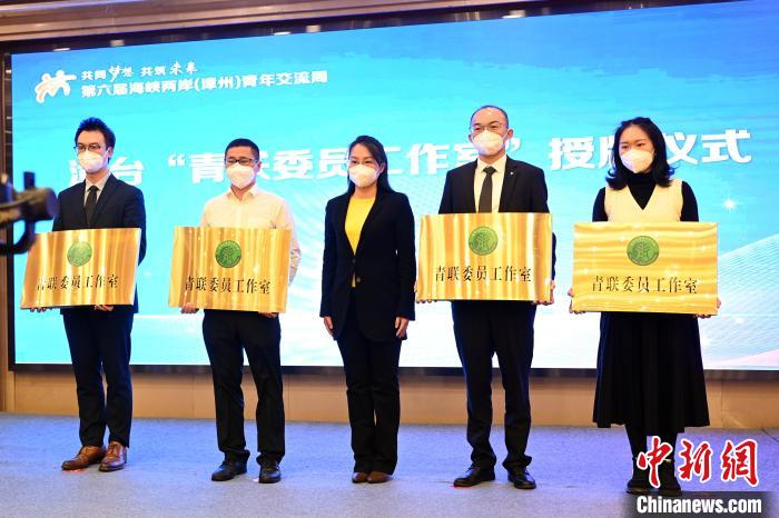 首批漳臺(tái)“青聯(lián)委員工作室”授牌儀式?！埥鸫?攝