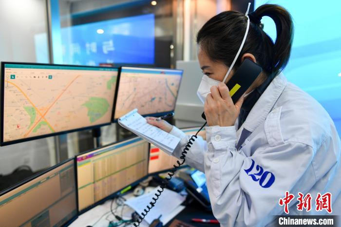 北京市朝陽區(qū)緊急醫(yī)療救援中心?！?lt;a target='_blank' href='/'>中新社</a>記者 趙文宇 攝