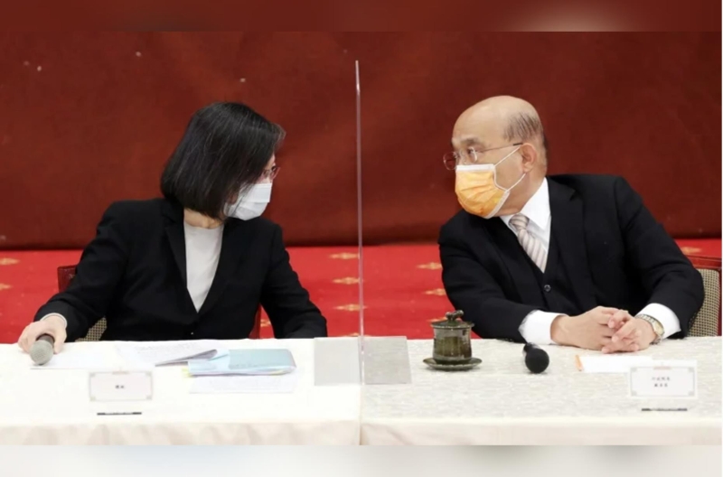 民進(jìn)黨2022九合一大選潰敗後，內(nèi)閣總辭的呼聲愈來(lái)愈高。記者杜建重／攝影
