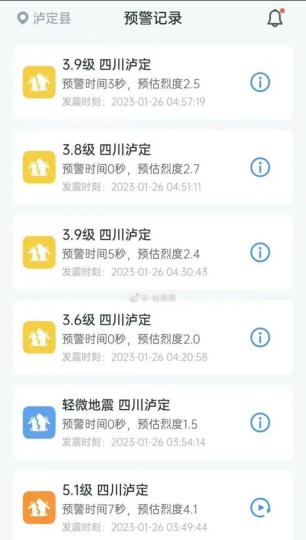手機(jī)用戶預(yù)警記錄截圖?！〕啥几咝聹p災(zāi)研究所供圖