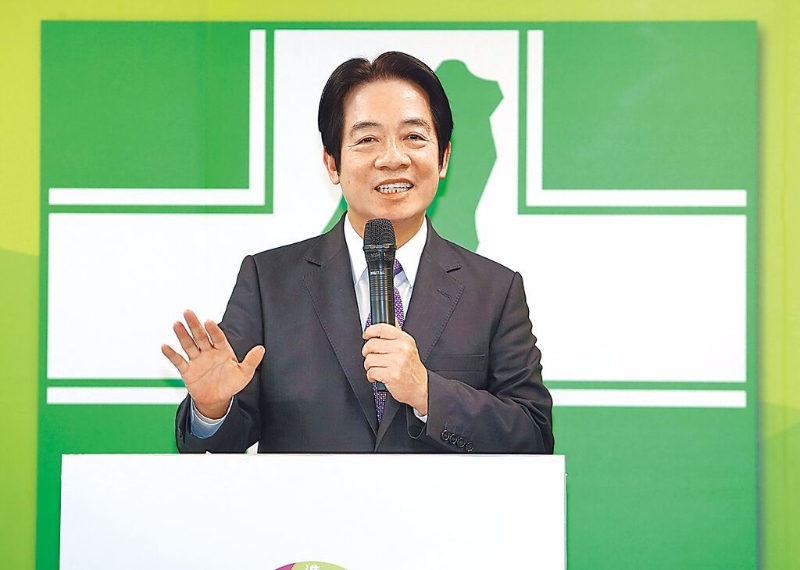 臺灣地區(qū)副領(lǐng)導(dǎo)人、民進黨主席賴清德。（中時新聞網(wǎng)／劉宗龍攝） 圖片來源：臺灣“中時新聞網(wǎng)”.jpg