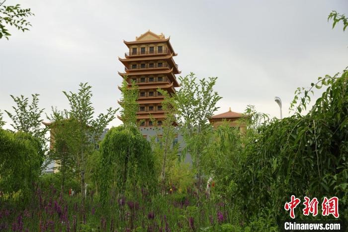 如今，鐵門關(guān)市古色古香的城區(qū)建筑中，各功能區(qū)日趨完善?！∈酚窠?攝