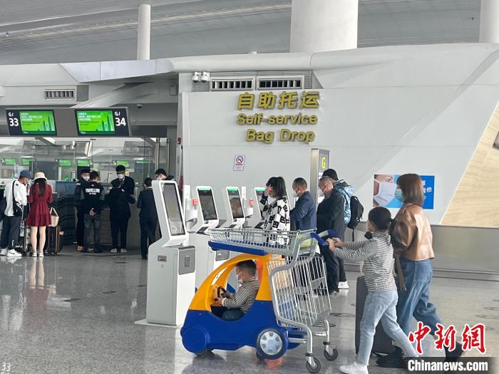 今年春運，白云機場航站樓內(nèi)客流回升 白云機場 供圖
