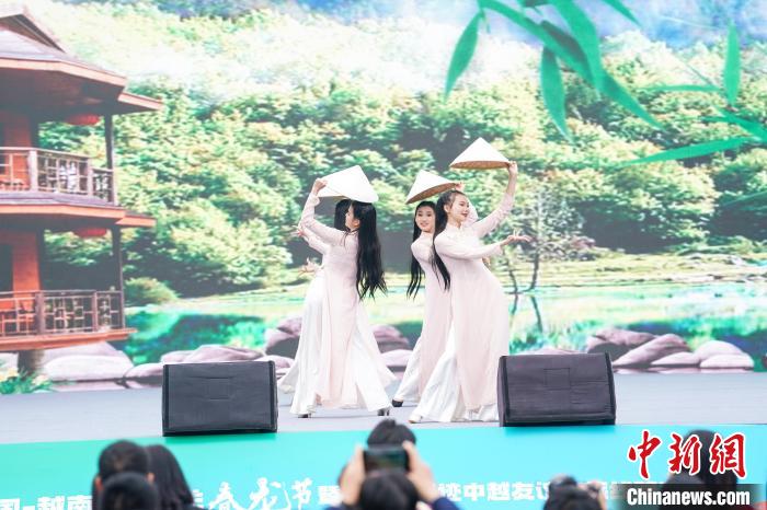 圖為越南歌舞表演?！￡惞谘?攝