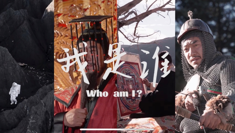 降澤多吉拍攝視頻宣傳道孚縣。視頻截圖