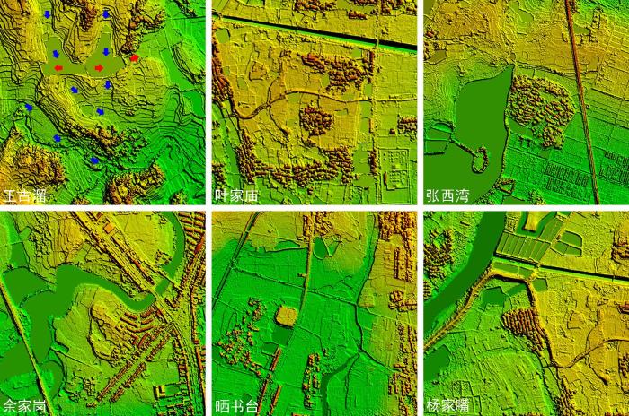 大別山西南聚落的數(shù)字表面模型(1km×1km)。　劉建國 供圖
