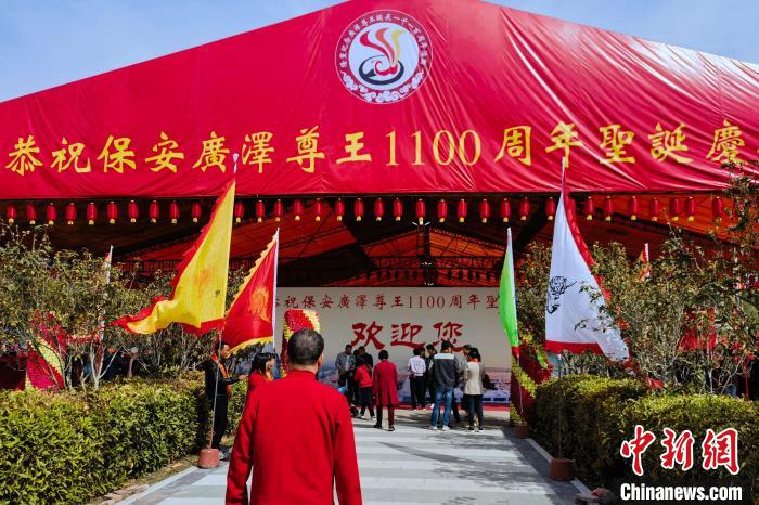 3月13日，紀(jì)念廣澤尊王誕辰1100周年活動(dòng)在福建南安鳳山寺舉行。    圖片來(lái)源：中新網(wǎng)