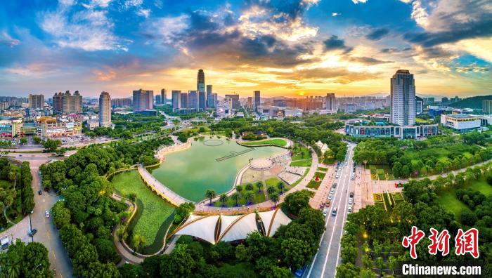 臺州城市一景。　臺州市委宣傳部供圖