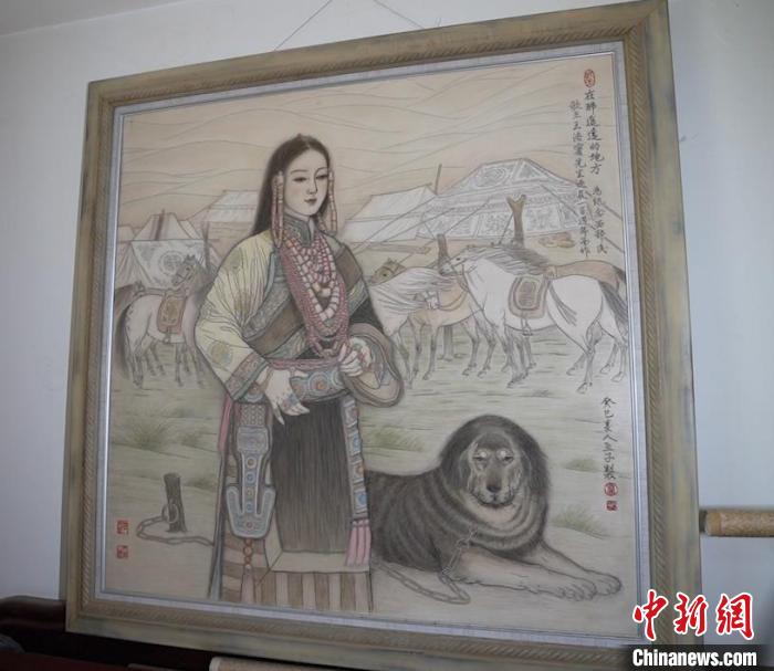 藺烈板刻線畫作品《在那遙遠(yuǎn)的地方》?！∪诸?攝